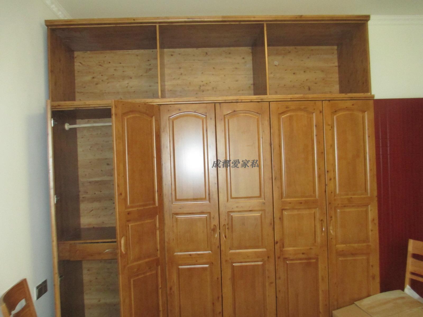 Cypress sáu cửa với tủ quần áo lớn Tủ Cloakroom Đồ nội thất tình yêu Đồ nội thất Thành Đô nhà máy bán hàng trực tiếp tủ tường