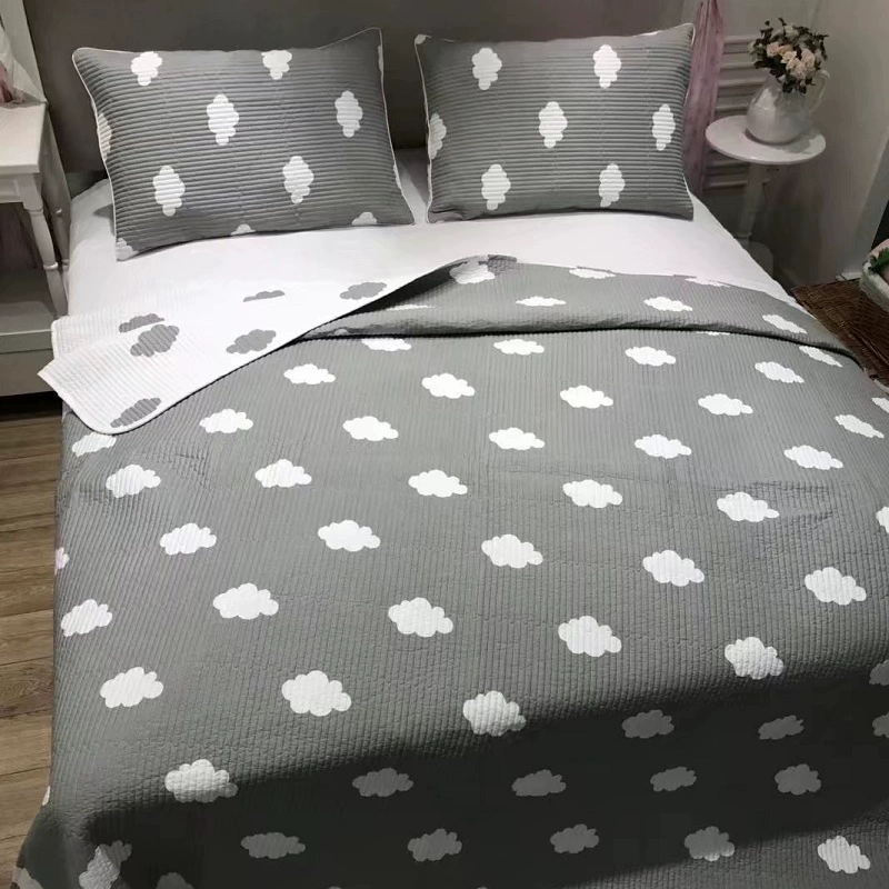 Phong cách hàn quốc cotton twill rửa bí mật quilting mùa hè trải giường tấm nệm mùa hè mát mẻ bộ đồ giường ba bộ