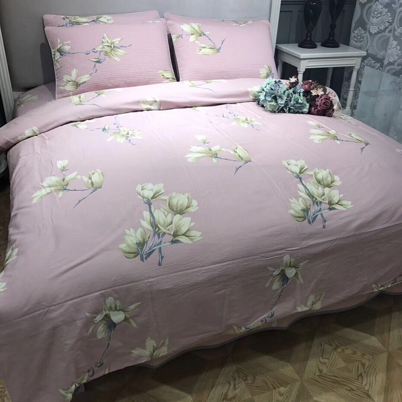 Hàn Quốc rửa sạch bông twill giường bông bao gồm đơn mat ba mảnh giường ngủ ở một gia đình bốn - Trải giường bộ drap giường 1m6