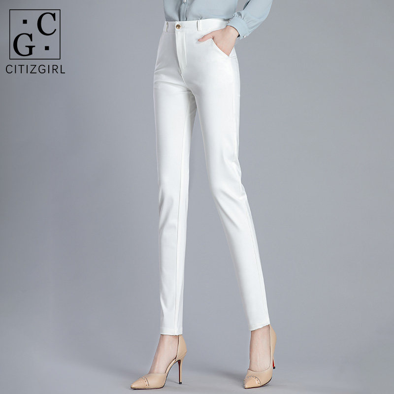 Western Dress Pants Woman Straight Drum High Waist 2022 Spring Autumn New Body Slim 100 Hitch Slim Fit White Korean Version Casual Pants