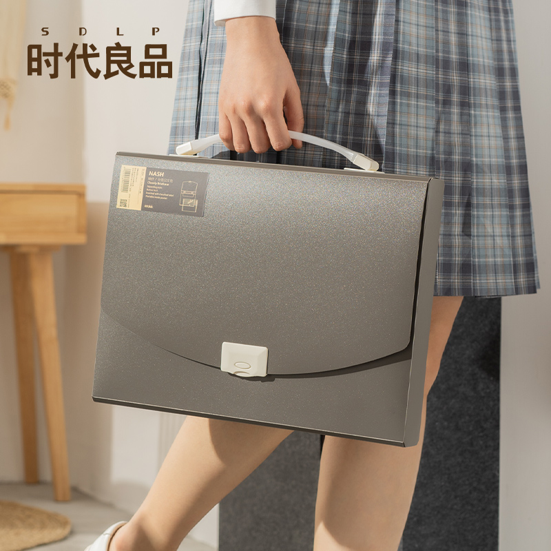 Times Good Quality Large Capacity Organ Bag Roll Storage Artifact Bag Bill Storage Bag Folder Student Sandwich Multi-layer Examination Paper Storage Bag Document Bill Instruction Manual Storage Document Bag