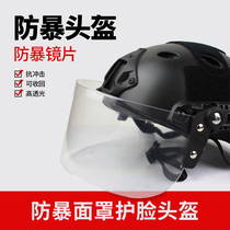 No thief WZJP protective windproof rail PC lens FAST helmet modified field riot accessories mask face protection