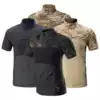 No thief army fan summer fourth generation CS cotton T-shirt camouflage short-sleeved top Slim stretch military training men's frog suit CP