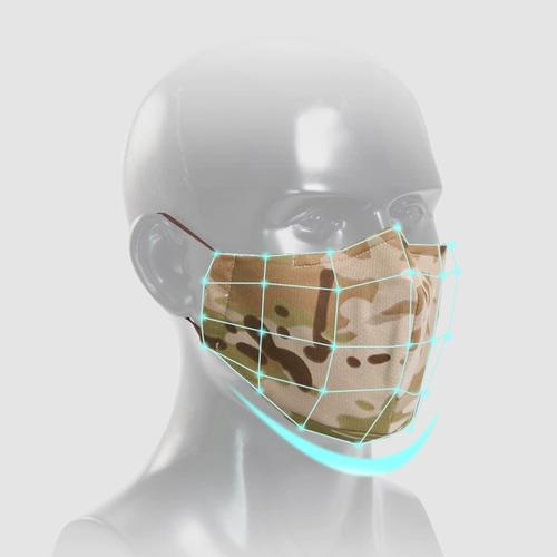 Тактическая камуфляжная универсальная медицинская маска
