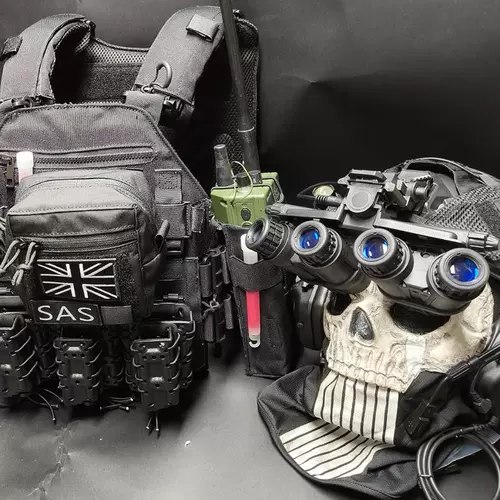 Полный комплект «Нет вора», потому что британские солдаты 19 God of War, ночная атака, призрак, тактический жилет, реквизит, конец cod16