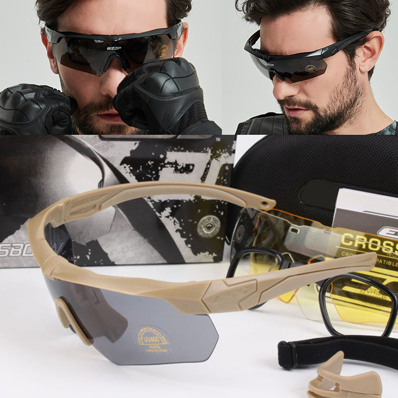 CROSSBOW CROSSBOW sword bow outdoor cycling sunglasses Men tactical sunglasses goggles CS military fan