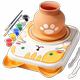 Ceramic machine children's toys electric burn-free soft clay clay special handmade DIY production tool set for primary school students 6
