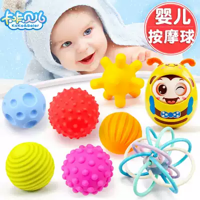 Baby toys 0-1 years old 2 newborn children 6 months hand bell 3 baby girl 8 puzzle 7 grasp training 12