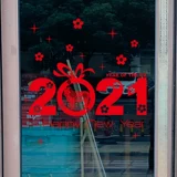 Стеклянная наклейка, декор на стену, год кролика, 2023