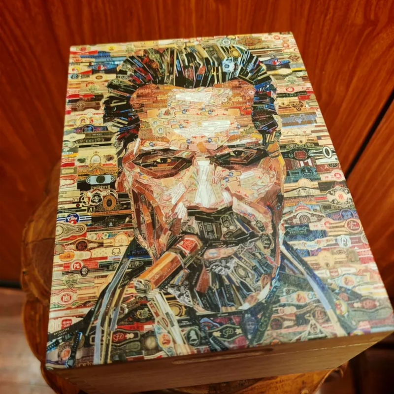 Schwarzenegger Style Cigar Humidor, Mellowing Cigar Box Cabinet, Moisture-Proof and Insect-Proof, Non-Cedar Wood, Mahogany Schwarzenegger Style Cigar Humidor, Mellowing Cigar Box Cabinet, Moisture-Proof and Insect-Proof, Non-Cedar Wood, Mahogany