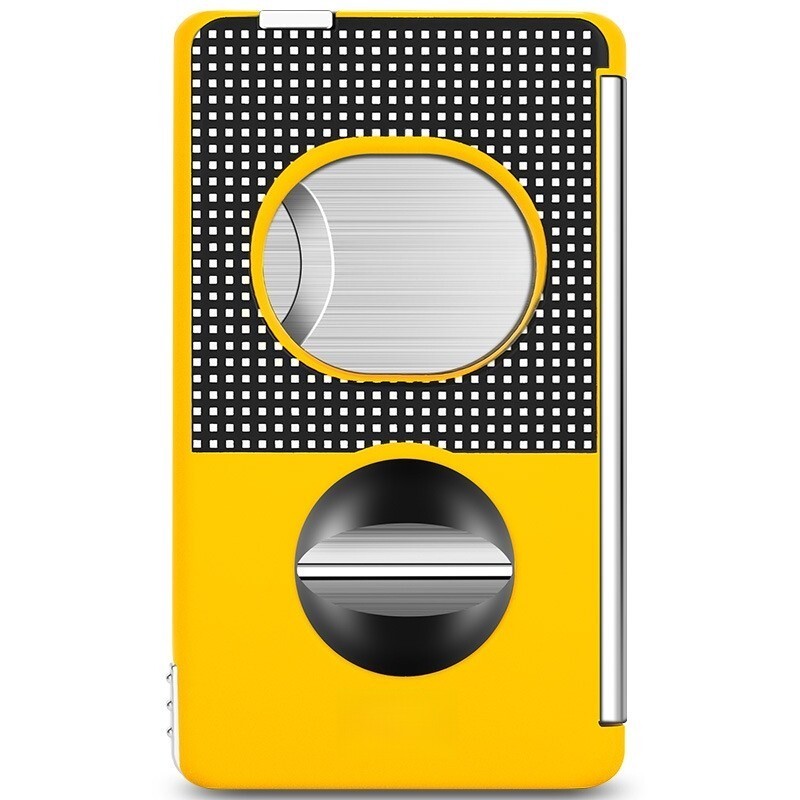 ステンレススチール製ブレード、フラットエッジ、V字型エッジ、シガーホルダー、穿孔針、シガードリルを備えた5-in-1多機能シガーカッター