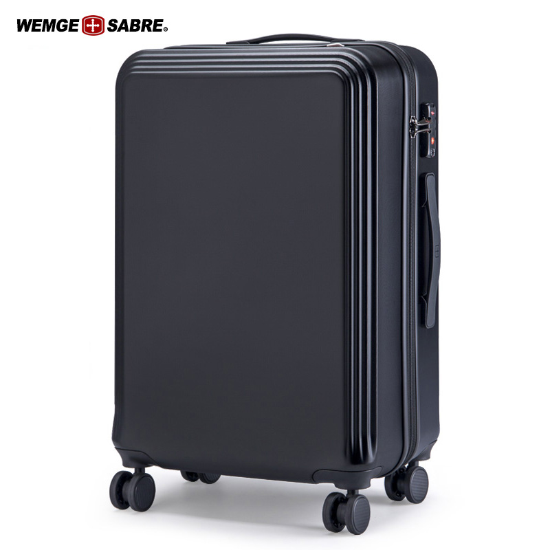 Swiss Army knife suitcase male and female student password pull-lever box universal wheel 24 inch boarding leather case suitcase 20
