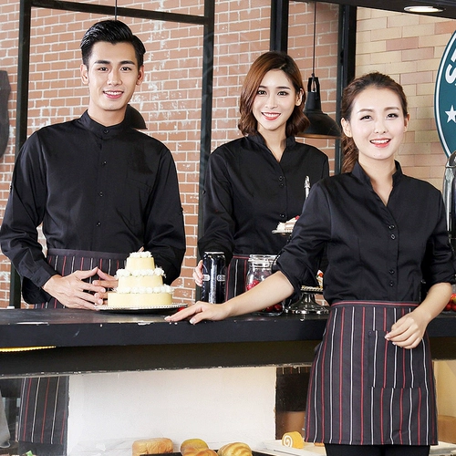 Чай с молоком для работы, кофейная летняя летняя одежда, униформа, короткий рукав