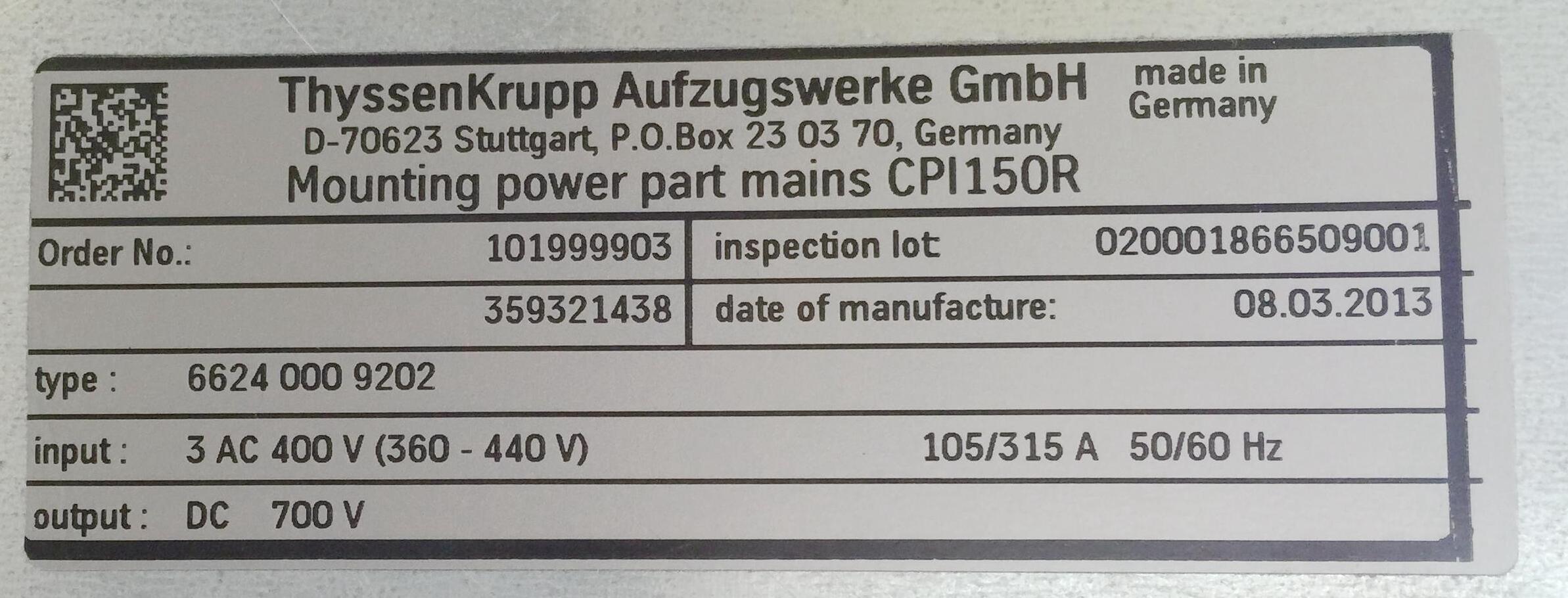 Tyson frequency converter CPI150R lift Germany import original hot pin free technical support quality for one year