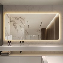 Toilet Smart Mirror Touchscreen Toilet 2023 Nouveau peigne haut de gamme anti-brouillard peigne fin Dresser Salle de bains Miroir avec lampe