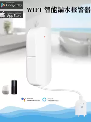 Water leakage overflowing water alarm Pool box fish tank wireless water immersion detector WIFI remote mobile phone prompt push