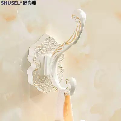 Wardrobe clothes hook single hook coat hook single clothes hook living room bathroom door rear row hook European wall adhesive hook