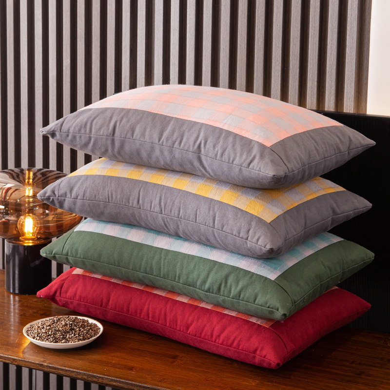 Buckwheat pillow pillow core pillow neck pillow cervical spine pillow single students Buckwheat Shell Pillow Core Buckwheat sleeping for adults Home