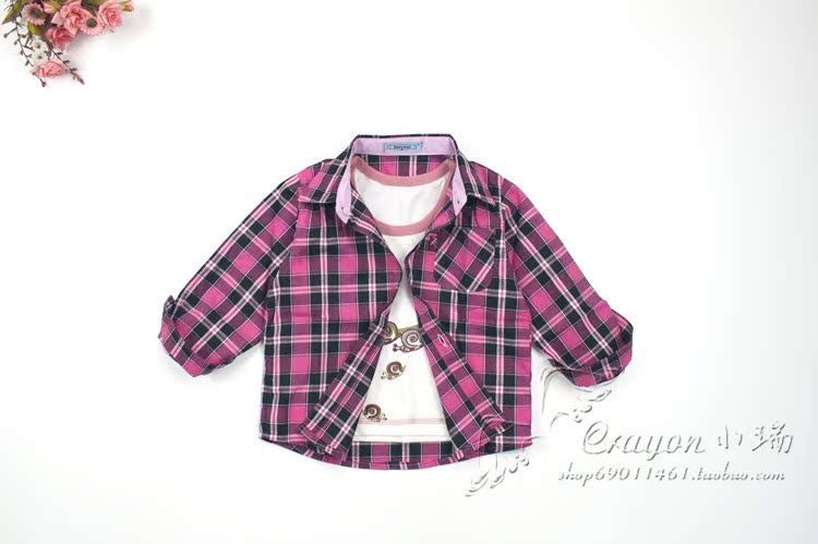 Chemise enfant à manche longue en coton - Ref 2083854 Image 107