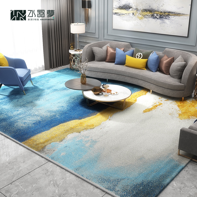 Crystal Dream Modern Light Luxury Living Room Carpet Nordic Style American Simple Home Sofa Coffee Table Bedroom Room Mat