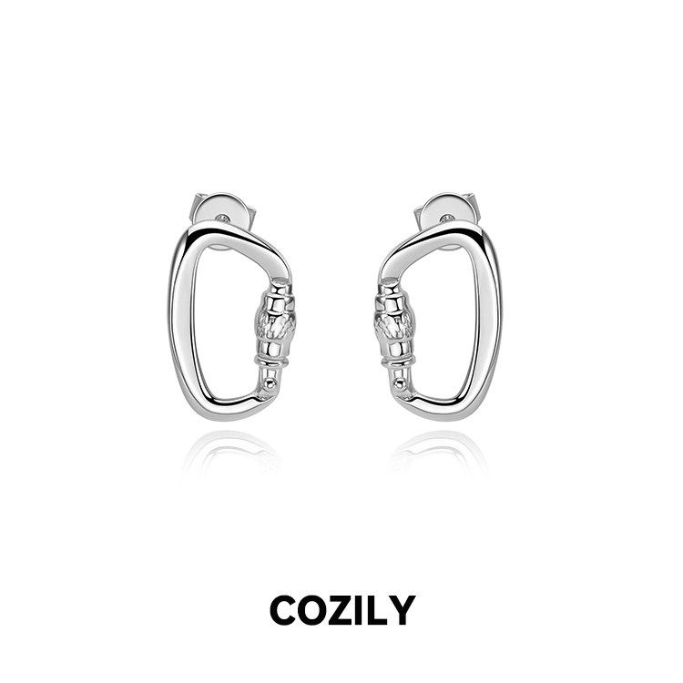 Cozily Climbing Carabiner Original Design 925 Sterling Silver for Climbing and Outdoor Activities