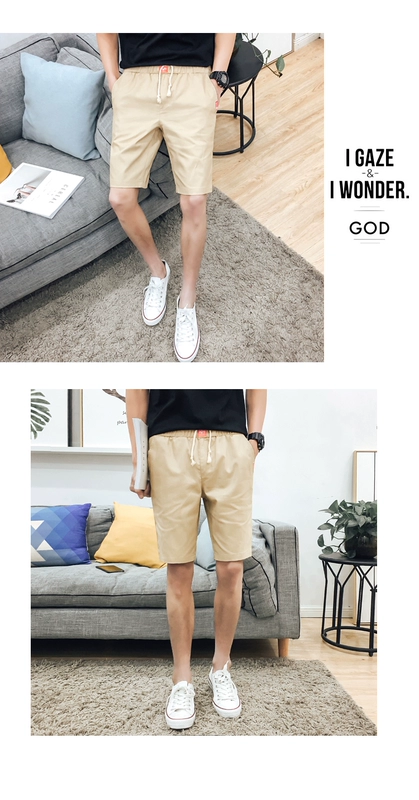 Mùa hè quần short thể thao nam giản dị nam thanh niên năm quần 5 điểm quần bãi biển nam mùa hè phiên bản Hàn Quốc của quần thủy