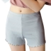 Quần an toàn chống ánh sáng mùa hè cotton mỏng phần lớn kích thước chất béo mm bên trong và bên ngoài mặc rộng không uốn cong bảo hiểm quần short đáy quần sooc trắng nữ Quần short