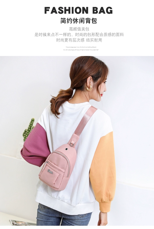 2020 mới thường Oxford vải ngực túi nữ túi nylon thể thao thời trang vải túi messenger túi nhỏ hoang dã - Túi xách nữ