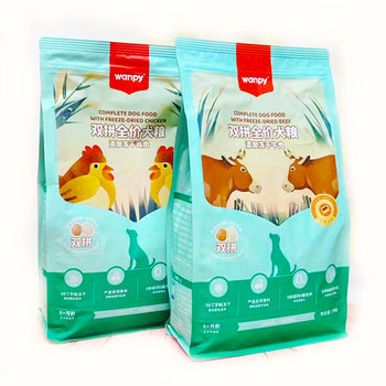 Wanpy naughty double freeze-dried dog foods 1.5kg adult dogs and puppies universal chicken beef venison ລາຄາເຕັມ