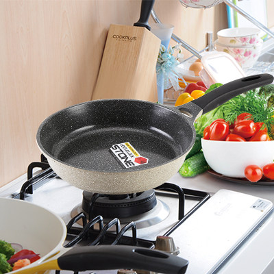 Lock lock lock Marble non-stick pan Pan Frying pan Steak frying pan Egg Gas stove Induction cooker Universal