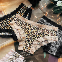 Lace side BAO WEN sexy hot womens underwear low waist size cotton crotch womens breifs thin breathable womens pants