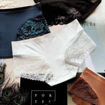Hip sexy lace womens underwear waist size seamless Lady breifs thin perspective charm womens pants