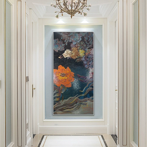 Мозаичная фоновая стена Простая современная гостиная крыльца Фон Фоон