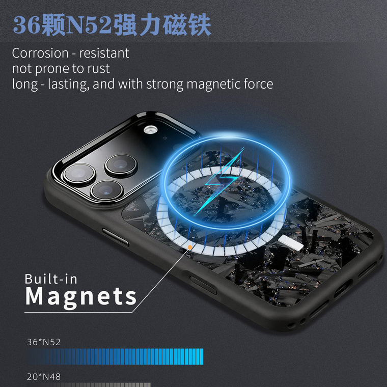 Forged Carbon Fiber Minimalist iPhone Case