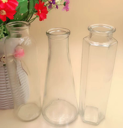 Bình nón tròn thủy tinh nhỏ bình hoa khô bình nước văn hóa hoa bình hoa trang trí bình hoa - Trang trí nội thất các đồ trang trí phòng ngủ đẹp