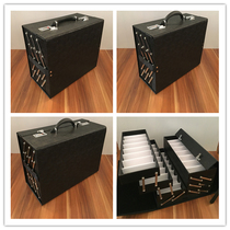 Miita sunglasses combination lock leather multi-layer optical mirror display bag glasses suitcase storage box