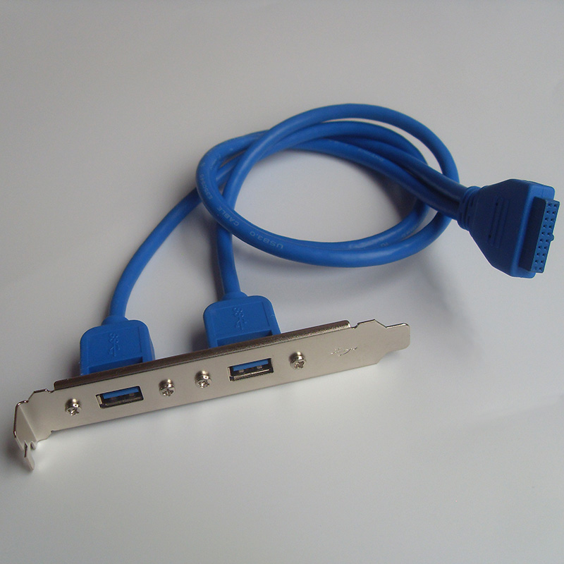 USB3 0 bezel line Main board extension cord 19 pin main board connection line 50CM lengthened PCI bezel position rear