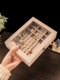 Jewelry storage box anti-oxidation earrings earrings necklace velvet acrylic high-end exquisite jewelry box artifact