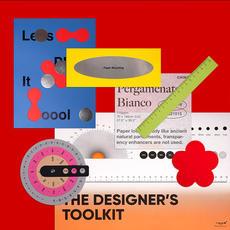 PaperPlay designer craft material blessing bag card poster decorative painting perpetual calendar ruler