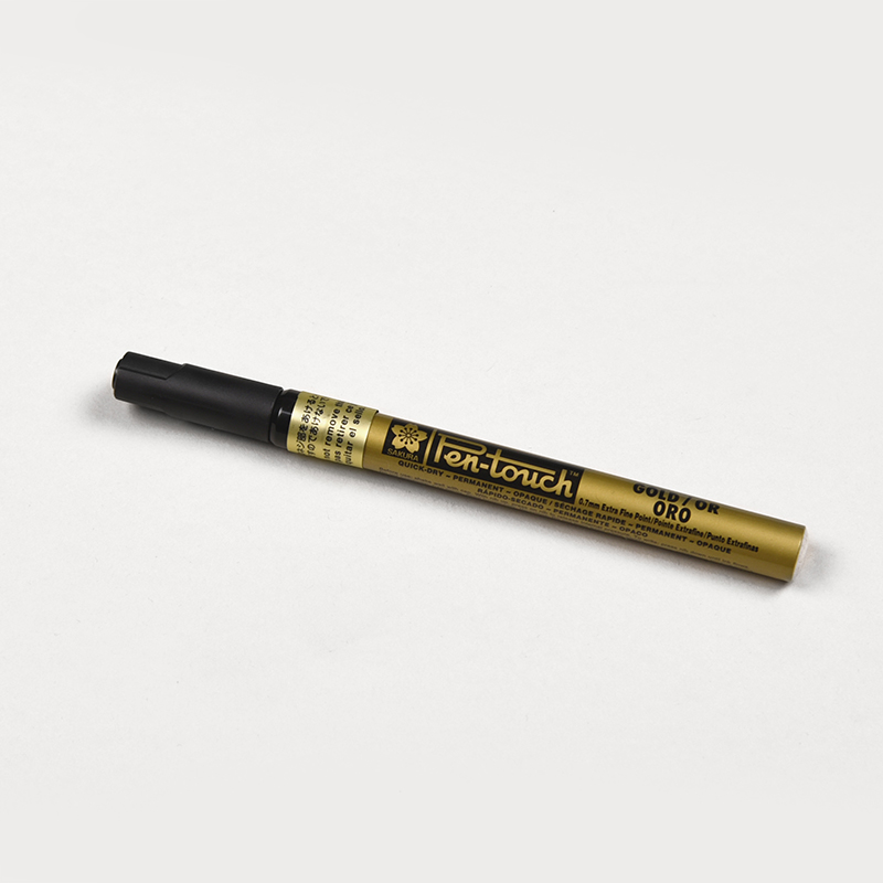 PaperPlay 0 7mm Gold Paint Pen Sakura Signature Pen Oily Microphone