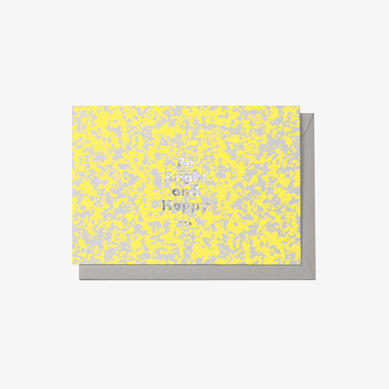 PaperPlay-BrightHappy Vitality Yellow blessing greeting card Christmas gift creative design Thank you card