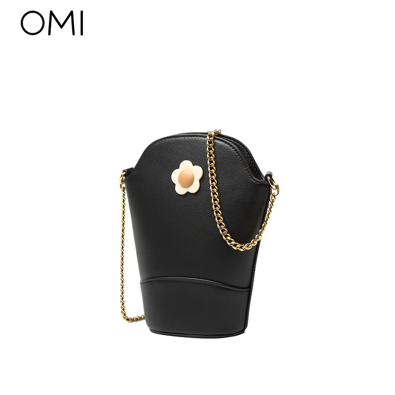 欧米OMI包包女2022新款潮时尚ins单肩斜跨包小众设计春夏链条包