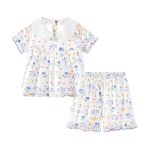 Jingqi girls summer clothes 2024 new style childrens fashionable childrens clothes baby two-piece summer trendy set