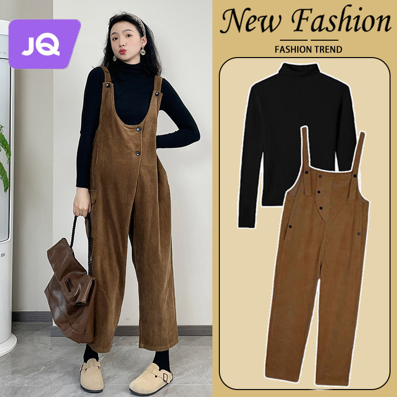 The Jing Qi Pregnant Woman Lamp Core Suede Back Belt Undershirt Undershirt Suit Knitted Blouse Long Sleeve Fashion Casual Foreign Air Trendy Woman-Taobao