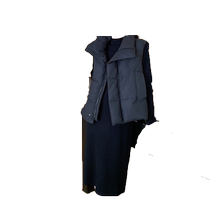 Jingqi Maternity Clothing Autumn and Winter 2024 New Korean Fashion Loose Cotton Clothes Vest Knitted Bottoming Dress Set