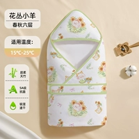 Цветочный ягненка и осень 6 слоев [антибактериальная гигроскопическая и быстро сухой]