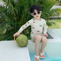 The Jing Ki Boy 2024 Summer Bathing Suit Ins Split Sunscreen Quick Dry Swimsuit Swimsuit Handsome Swimsuit Suit