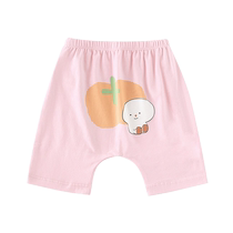 Childrens Shorts Summer Thin Style 2024 New Childrens Summer Pants Baby Outerwear Childrens Baby Cotton Summer Clothes