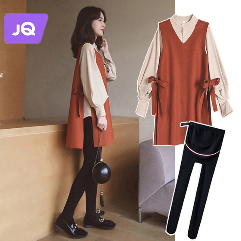 The Jing Unicorn Dress Autumn winter 2023 new suit Women's dress Dress Long Sleeve Shirt Horse Chia two sets of little subs-Taobao