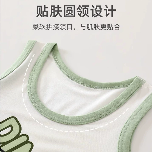 Летняя детская тонкая майка топ для раннего возраста без рукавов, эффект подтяжки